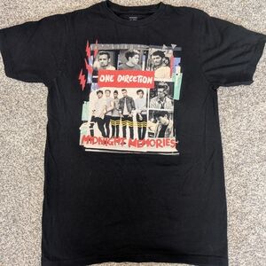One Direction Midnight Memories Black Womens Medium TShirt Hot Topic RARE Y2K